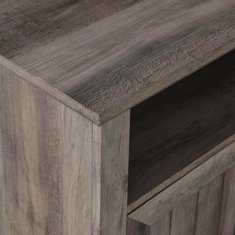 Yolanda 54" TV Stand with Electric Fireplace, Gray Wash
