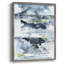 «Blue Memories II», reproduction encadrée - bois massif-2108030882