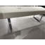 Banc rembourré en similicuir Cialan avec structure en acier inoxydable-35640927-12002535