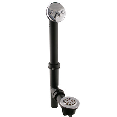 Déverseur de baignoire et couvercle de grille avec bonde et trop-plein
