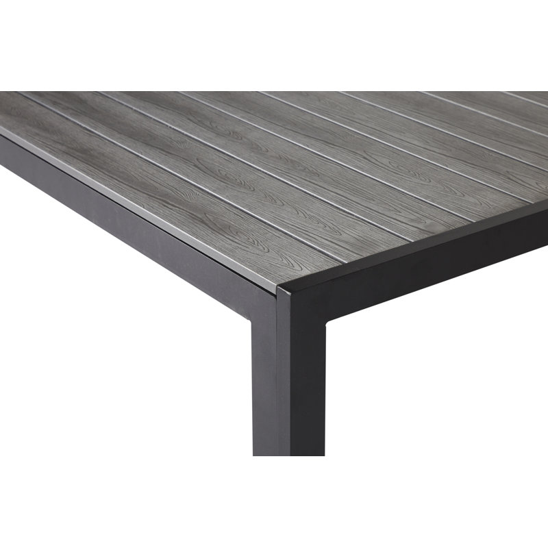 Lubeck 6 - Person Patio Dining Set with Rectangular Table, Grey Oak