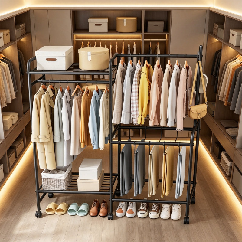 112 cm Clothes Rack