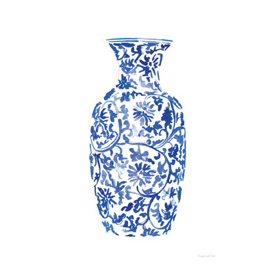 Chinoiserie Vase II - Wrapped Canvas Print