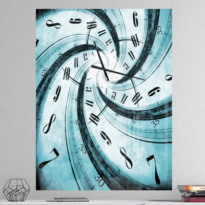 Time Vortex Spiral - Horloge murale moderne