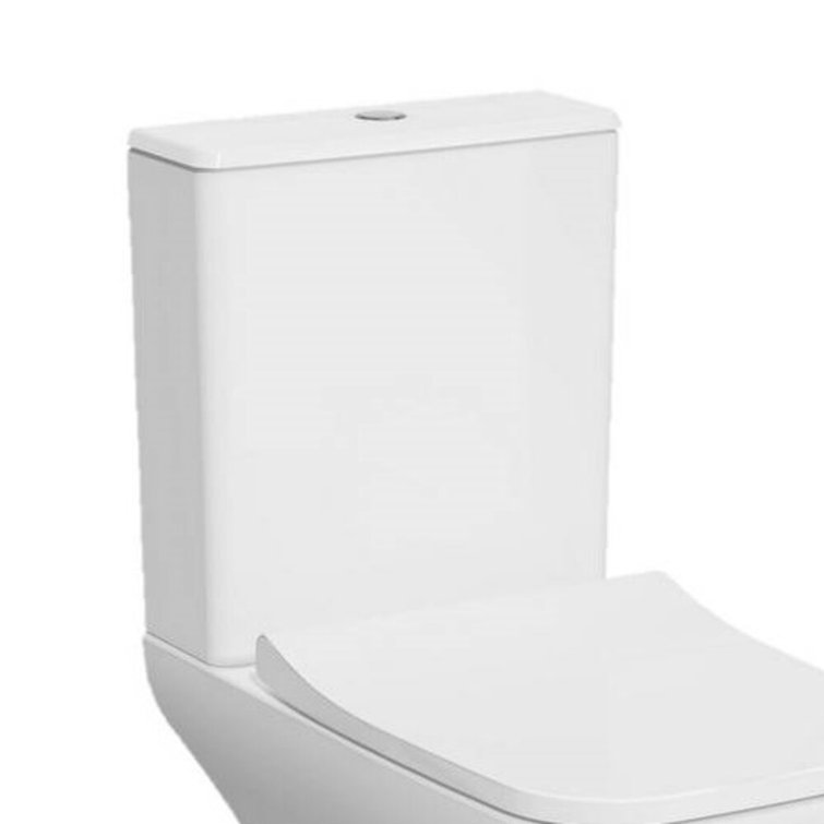 K-Vit Eklipse Open Back Close Coupled Rimless Toilet & Cistern with Soft Close Seat