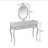 Luxury Makeup Vanity Desk With Oval Mirror, 3-Drawer Dressing Table For Jewelry Storage, Elegant Console Table For Entryway, Living Room & Bedroom, Stylish Home Decor-1419176988
