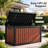 Decksplore 210 Gallons Wood-Look Water Resistant Resin Lockable Deck Box