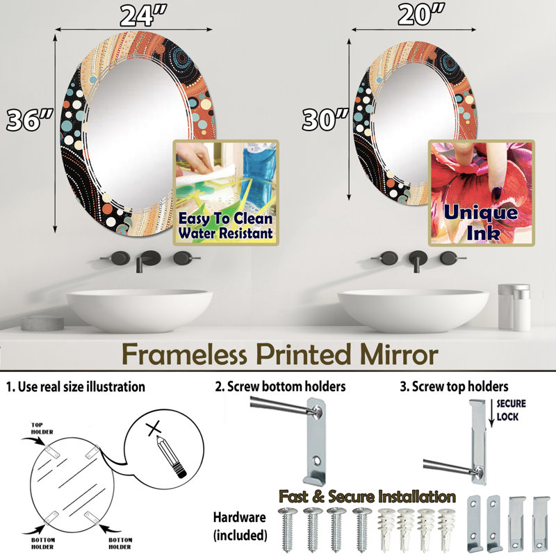 Miroir Waylyn, 36 po x 24 po