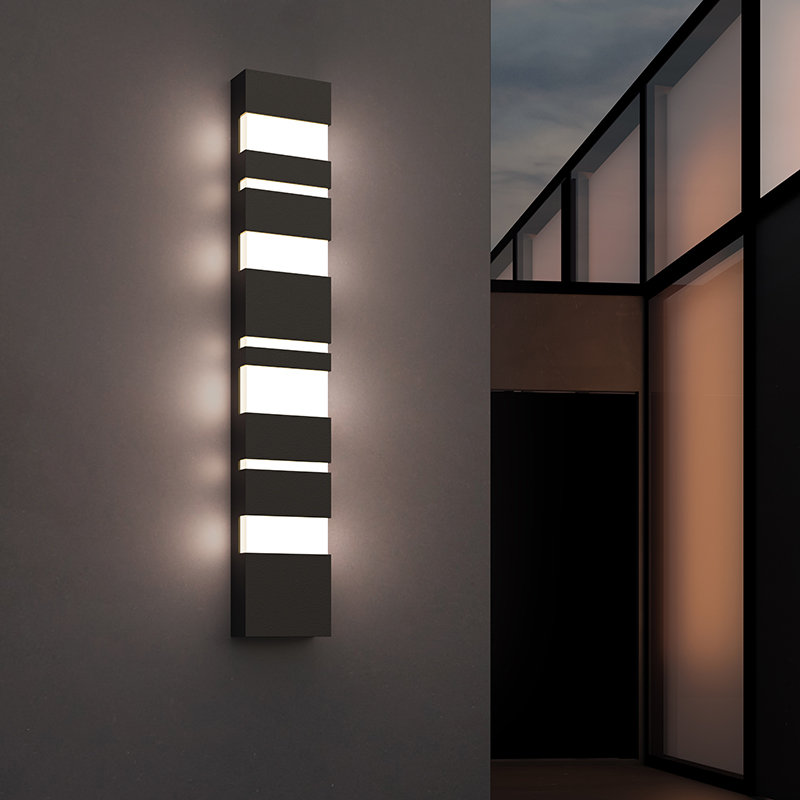 Jazz Notes LED Wall Light, Gray, 21" H x 6" W x 3" D