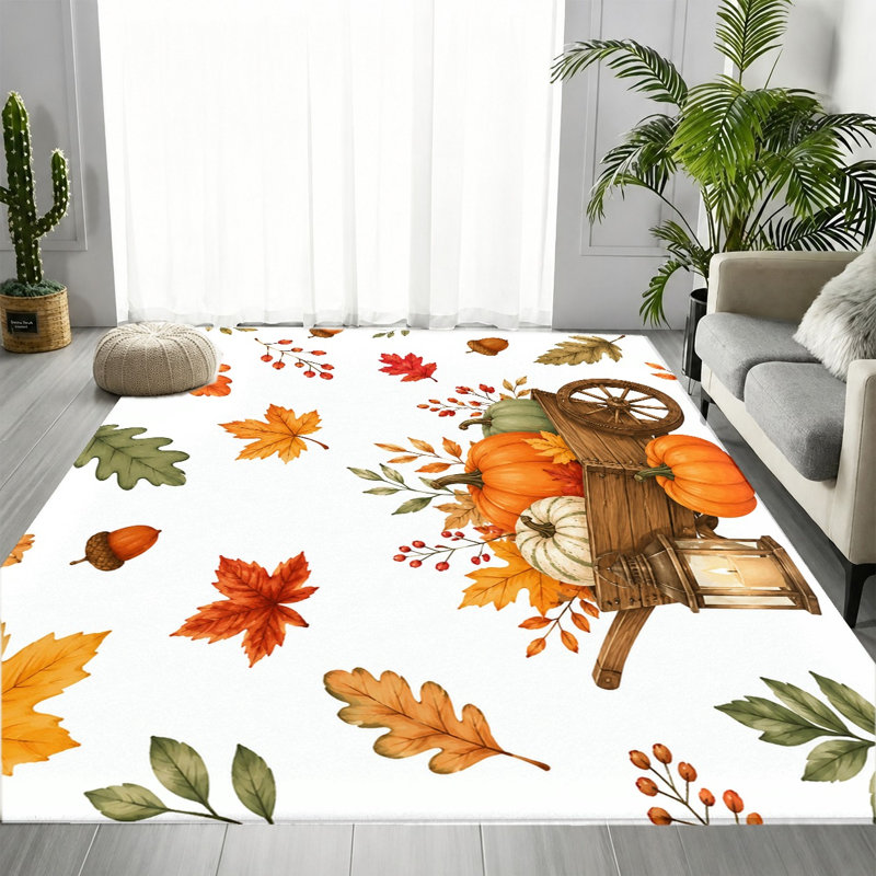 Tapis Autumn Autumn, Rectangle 5 pi 3 po x 3 pi 3 po (160 x 100 cm)