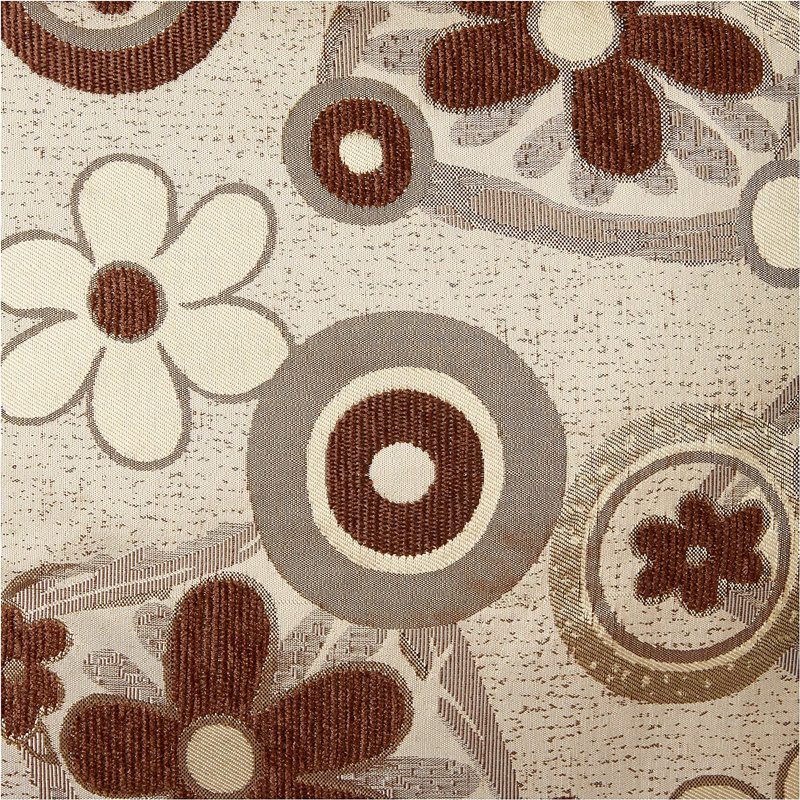 Housse de coussin Victoria Daisy, Brun/doré