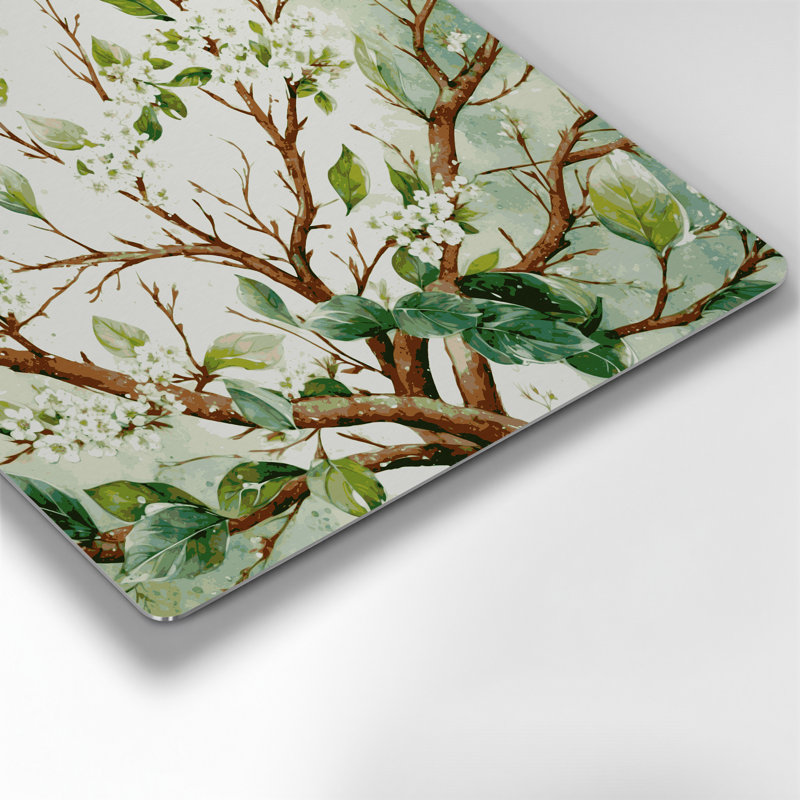 Art mural en métal Botanical Hawthorn Brown, H 8 po x l 8 po