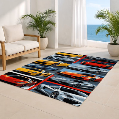 Tapis intérieur et extérieur gris Transport