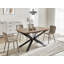 Extendable Metal Base Dining Table