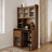 Antheris Modern Computer Desk Set with Glass Doors-117122581