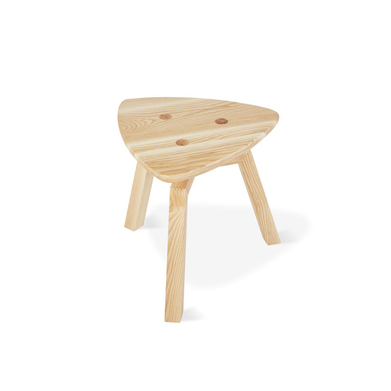Table de bout triangulaire Solana, Bois de frêne naturel