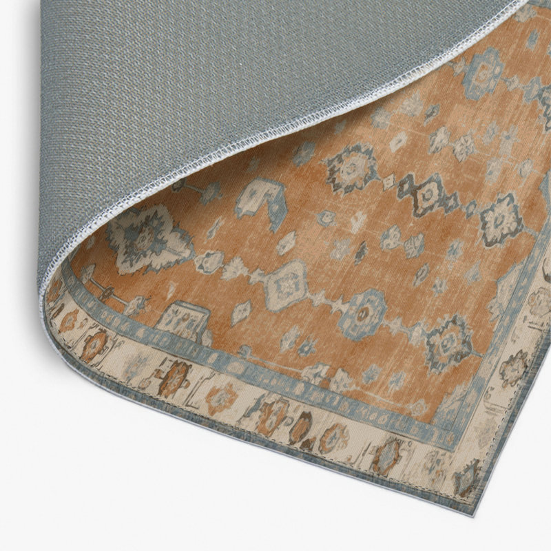 Tapis intérieur et extérieur brun Overdyed, Rectangulaire 2 pi x 3 pi