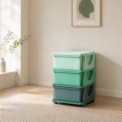 Tour de rangement vertical pour jouets, optimisant l'espace, avec plusieurs tiroirs coulissants, organisateur de rangement sécurisé à plusieurs niveaux conçu pour les salles de jeux d'enfants.