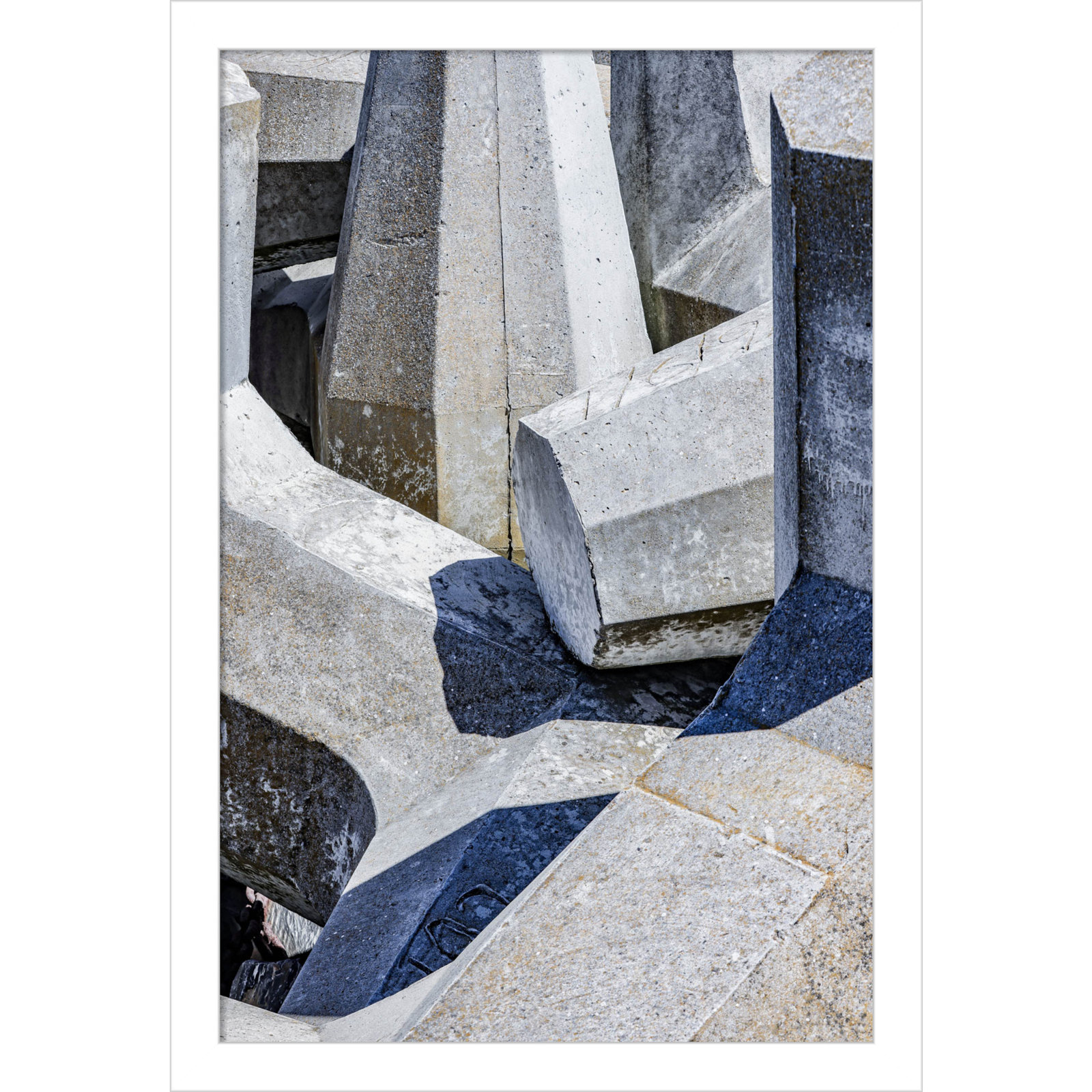 Pankow "Geometric 02" Print, White, 17" H x 12" W