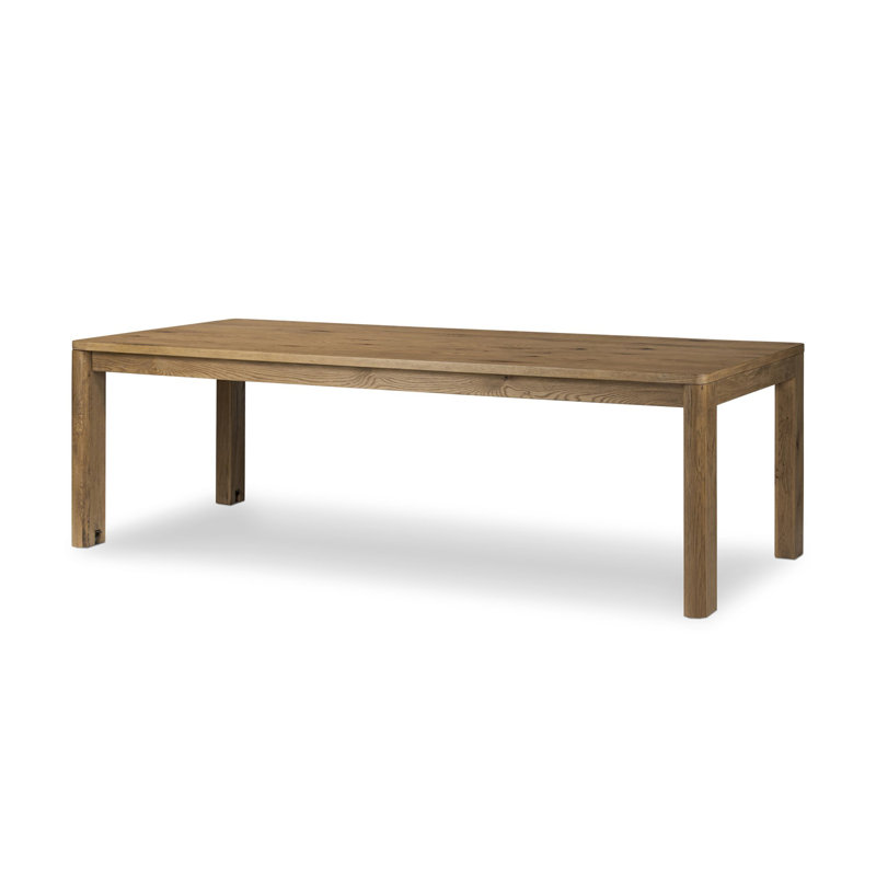 Weymouth 96'' Extendable Dining Table, Resawn Worn/Brushed Brass