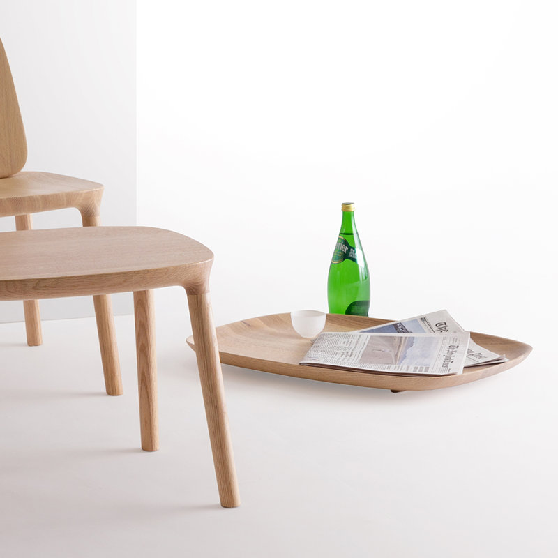 Kokoro Solid Wood Decorative Tray, Oak/Nature