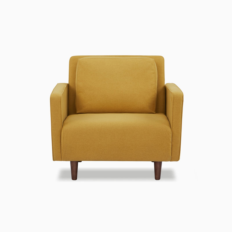 Lekha Upholstered Accent Chair, Mustard