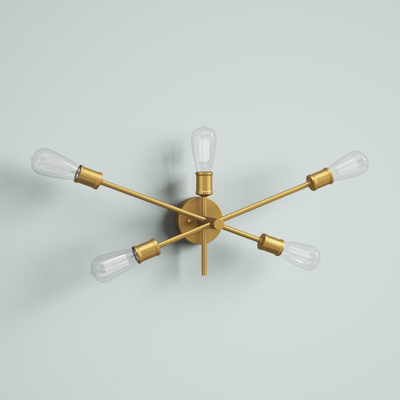 Erick 5 - Light Vanity Light, Brass