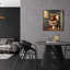 «Highland Cow on toilettes» par Epic Portfolio, art mural en verre acrylique-2096130373