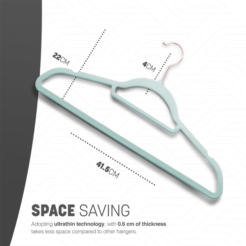 Balbuena Velvet Standard Hanger, Green