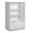 Coastal Bookcase With Lower Drawer, White finish
