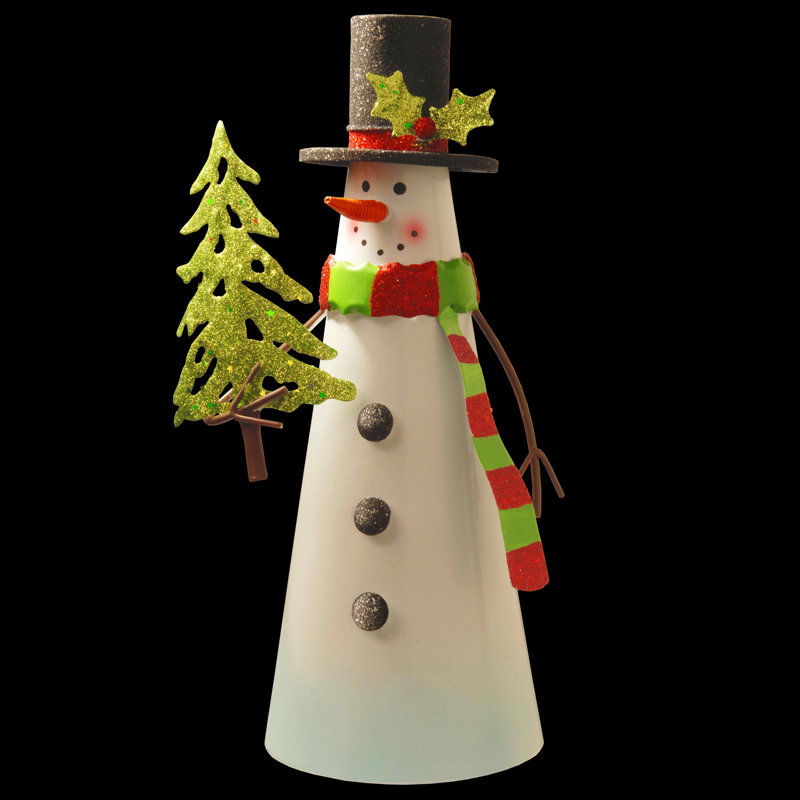 Bonhomme de neige en métal 12 po