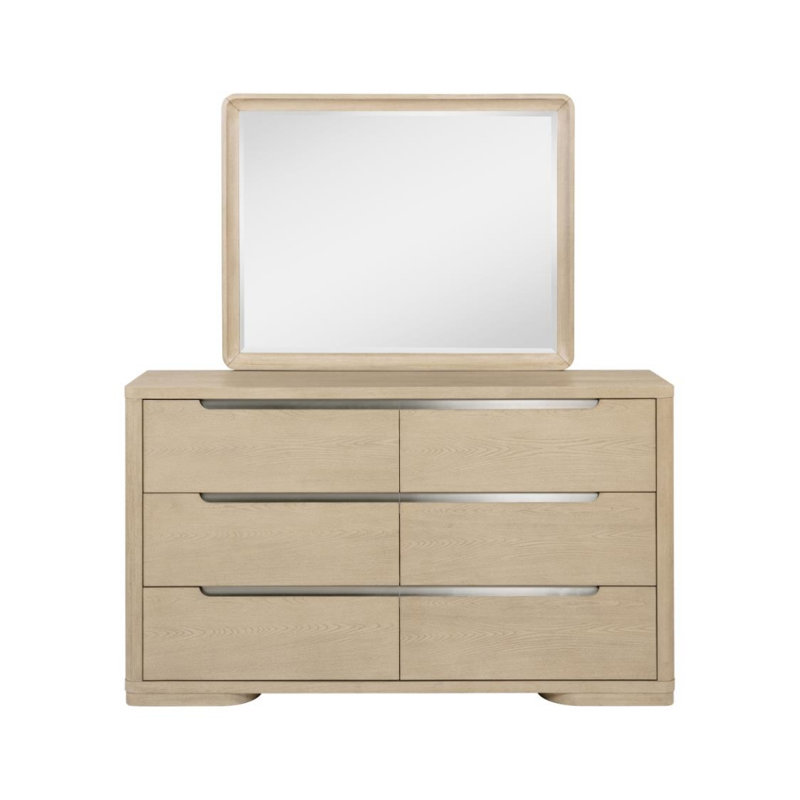 Commode 6 tiroirs avec miroir Solis