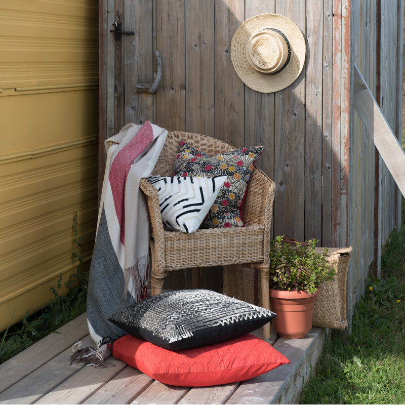 Coussin lombaire en coton 100% Leytonstone, Noir