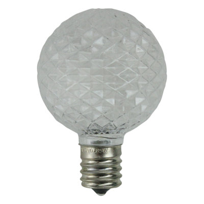 Faceted LED G50 Christmas Replacement Bulbs