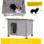 Deema Grey Wood Insulated Dog House-1212131362