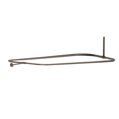 54'' D-Shaped Shower Curtain Rod