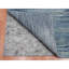 Tapis de couloir bleu nouvel âge noué à la main 4 pi 1 po x 12 pi 2 po Kassab