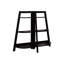Stratifié brun à 3 niveaux, H 48 po, stratifié contemporain pour bureau et chambre à coucher, configuration idéale