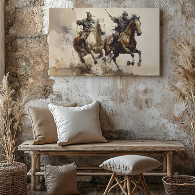 Art mural, art équestre sur toile