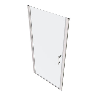 Universal Chrome Pivot Shower Door Sleek Design For Modern Bathrooms