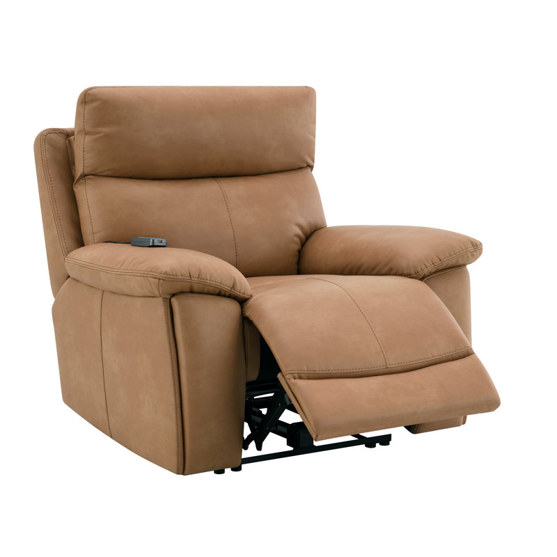 Canapé Aire Brown Power Motion avec appui-tête réglable pour le salon, 1 Seat