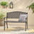 Basket-Weave Styled Bench, Mudroom Bench