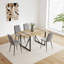 Ensemble de 4 tables de salle à manger en bois aggloméré et chaises de salle à manger modernes-114251747
