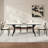 Contemporary Ash Wood Dining Set with Chairs