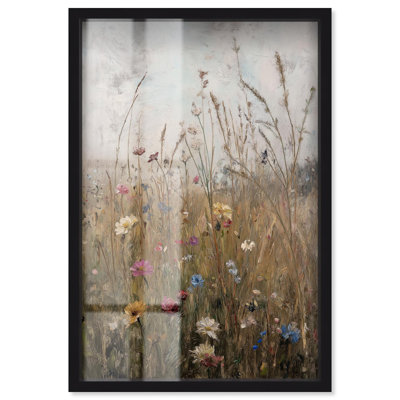 Field of Forgotten Dreams I Shadowbox Print Vintage Floral Art by Art Remedy