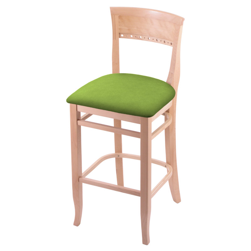 Tabouret 30 ", Naturel, Vert kiwi Canter, Tabouret de bar (siège d'une hauteur de 30 po)