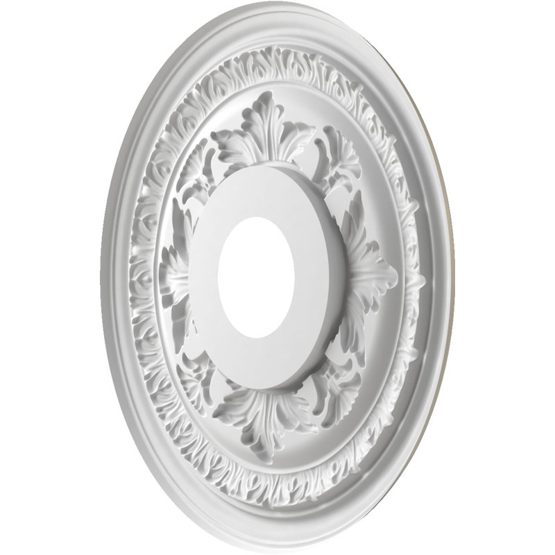 EnduraForm PVC Baltimore Thermoformed Ceiling Medallion, 16"OD x 3 1/2"ID x 1"P (Fits Canopies up to 6 1/2"), Aged Copper