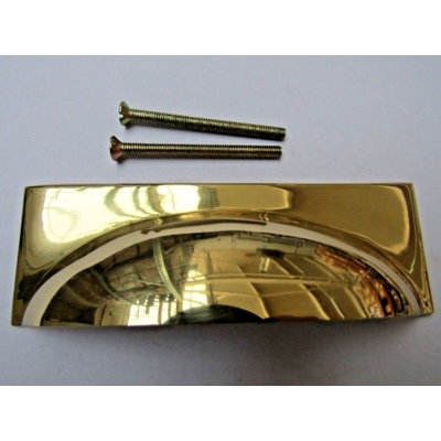 Rear Fix Rectangular Cup Pull Polished Chrome