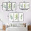 «Green White Minimalisme Eucalyptus Essence II», 3 pièces sur toile-534770094-534770089