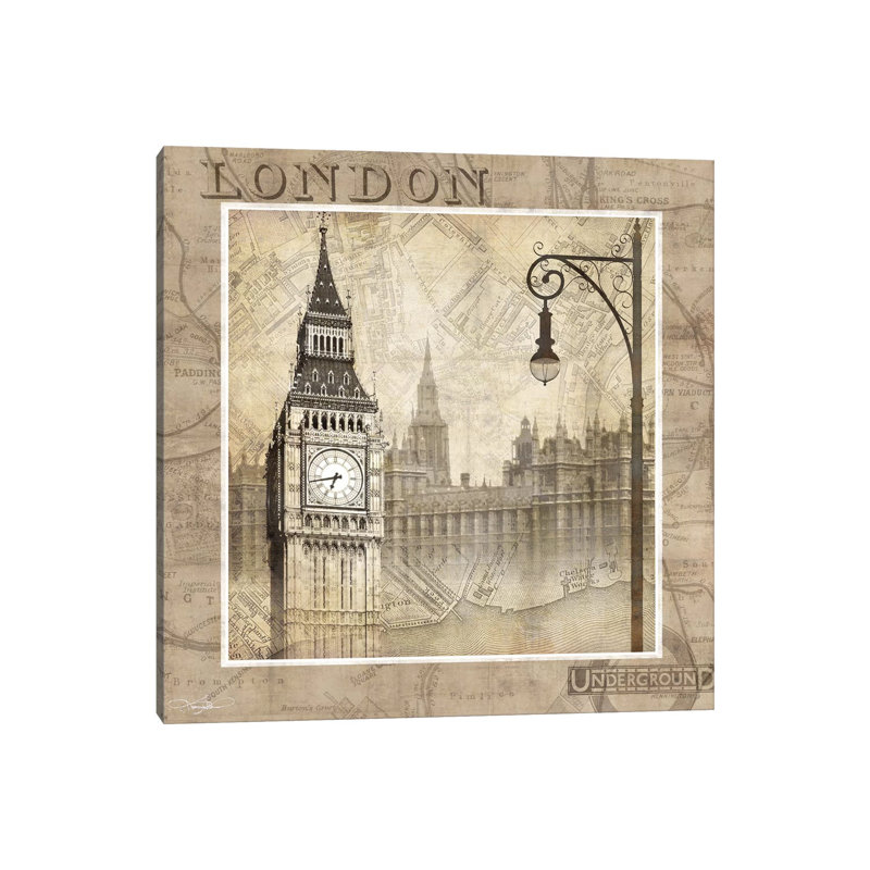 London Calling by Keith Mallett - Wrapped Canvas Print, 66.04cm H x 66.04cm W x 1.91cm D